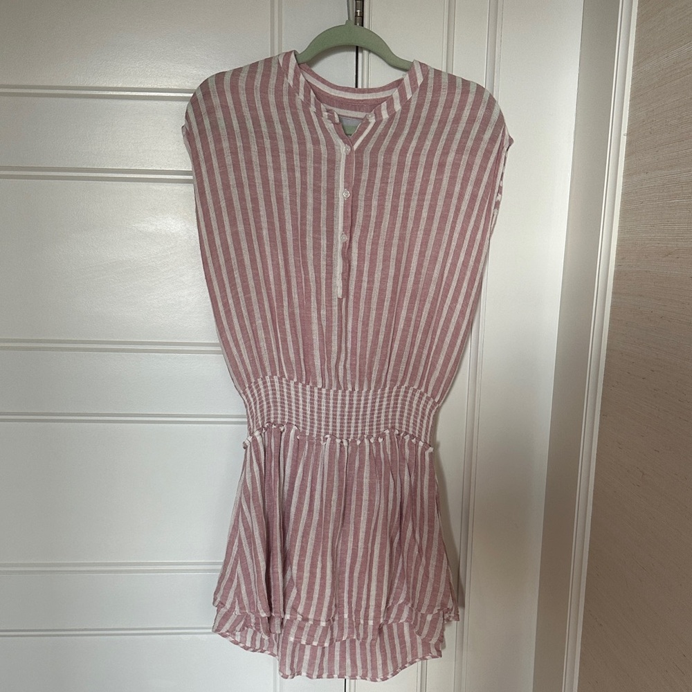 Rails Dress in Pink and White Stripes